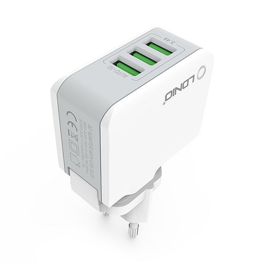 CHARGEUR LDNIO A3303 3.4A 3USB