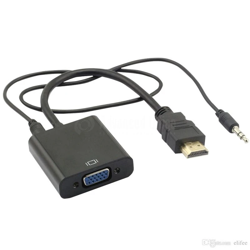 ADAPTATEUR HDMI TO VGA + AUDIO