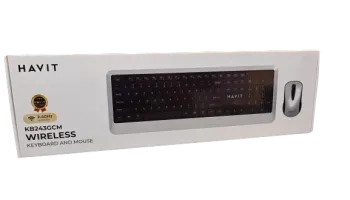 COMBO CLAVIER SOURIS SANS FIL HAVIT KB252 GCM RECHARGEABLE