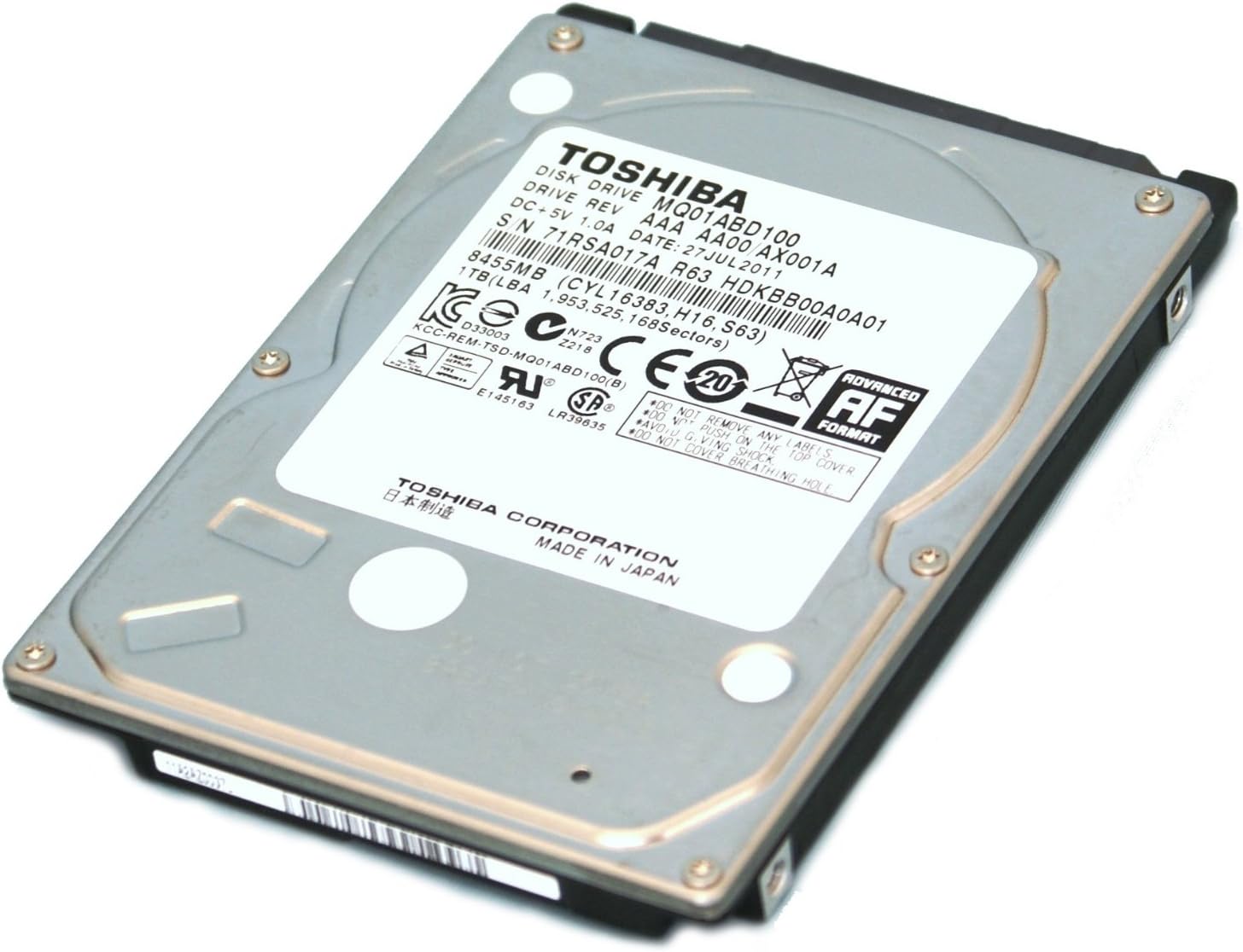 DISQUE INTERNE HDD TOSHIBA 500GB 2.5''''