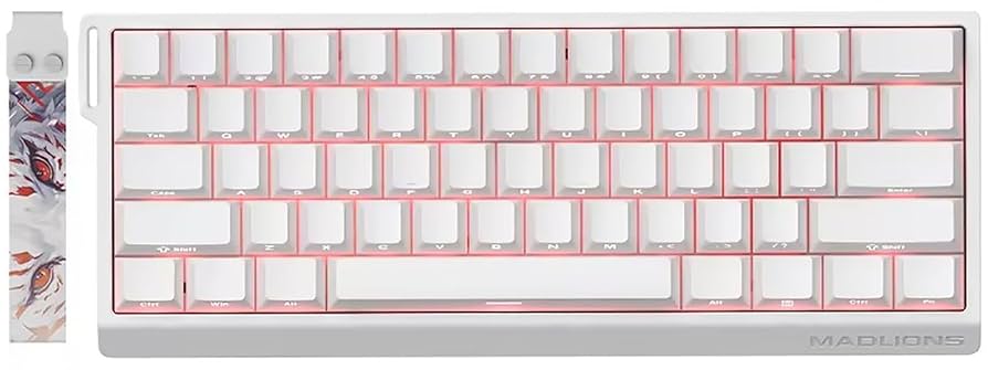 CLAVIER MADLIONS MAD 60 HE WHITE MAGNETIQUE SWITCH RGB