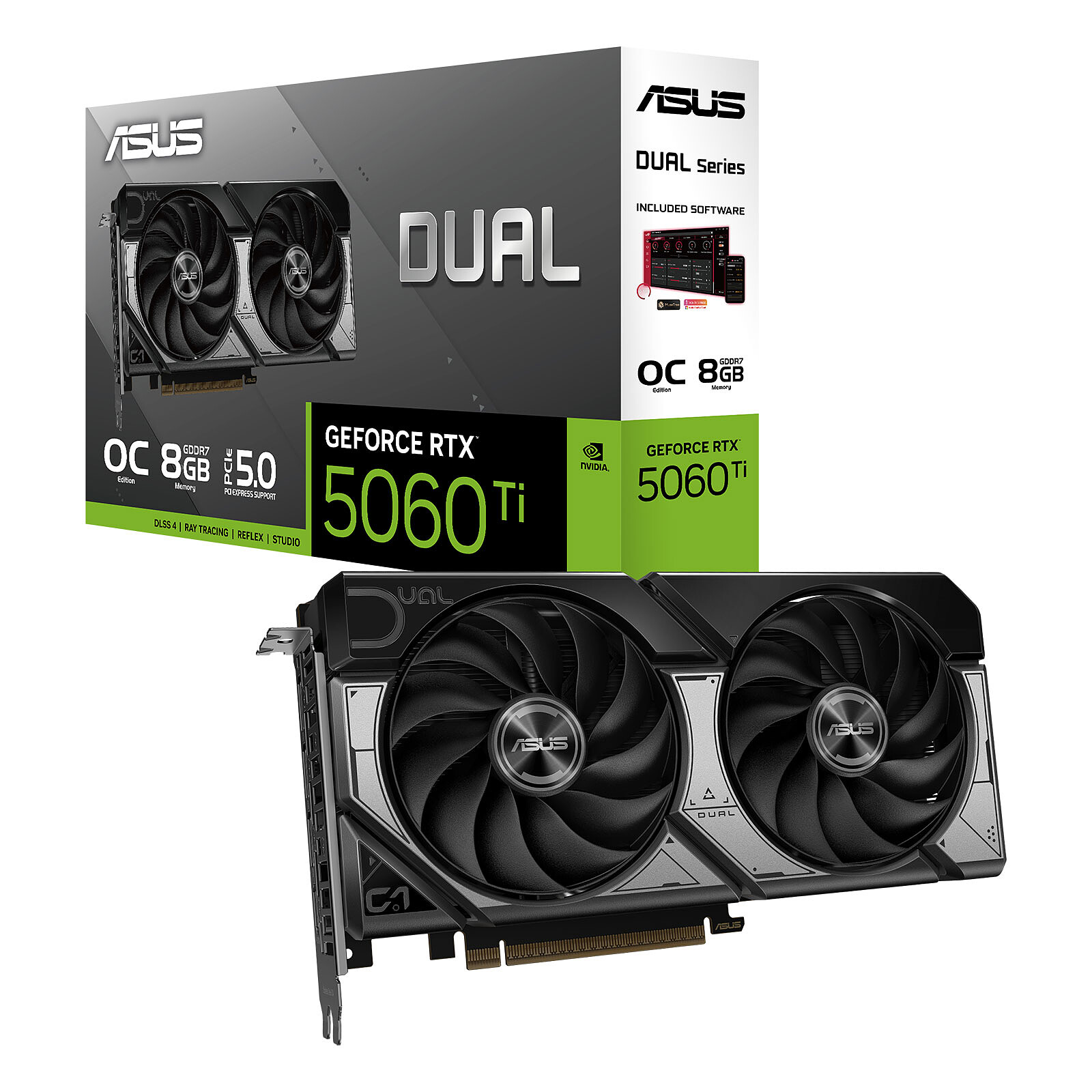 CARTE GRAPHIQUE ASUS DUAL RTX 5060 TI 8 GB