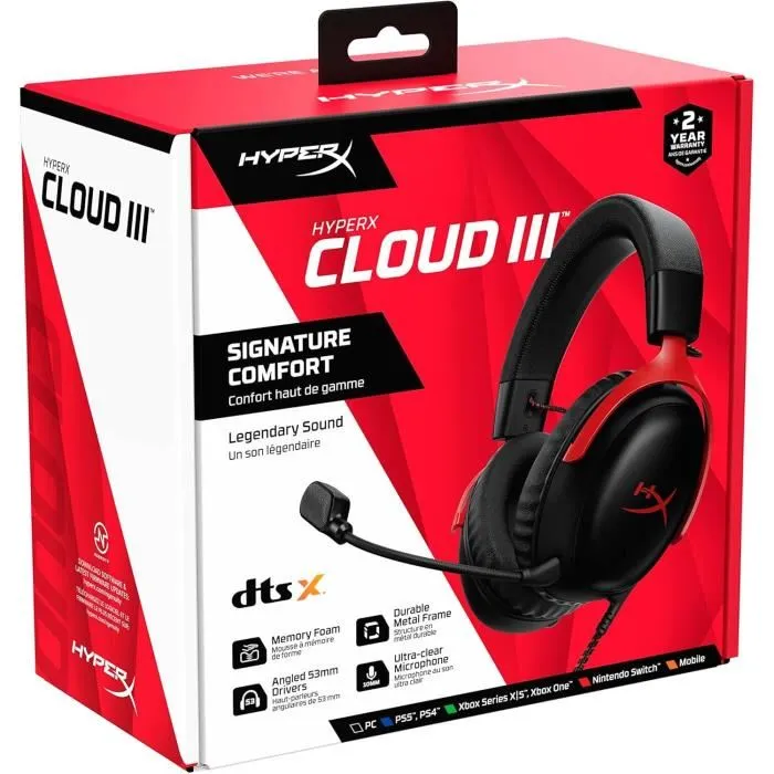CASQUE HYPERX CLOUD III AVEC FIL