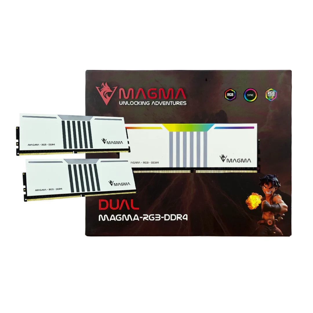 RAM MAGMA 8 GB 3600MHZ DESKTOP  WHITE RGB